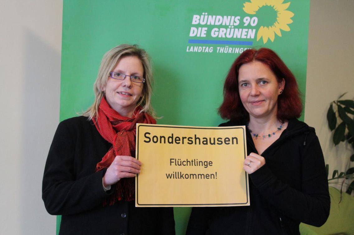 links: Babett Pfefferlein, rechts: Astrid Rothe-Beinlich Bild zur Pressemitteilung