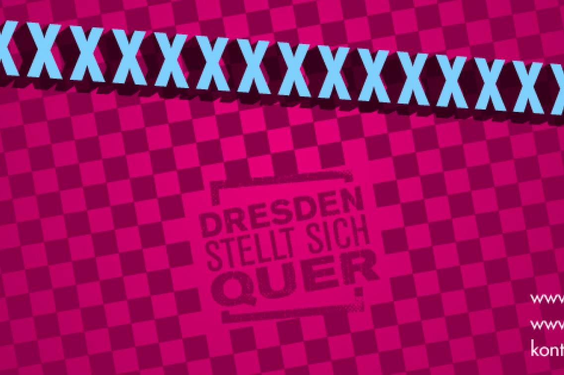 Banner Dresden nazifrei 2014 Banner Dresden nazifrei 2014