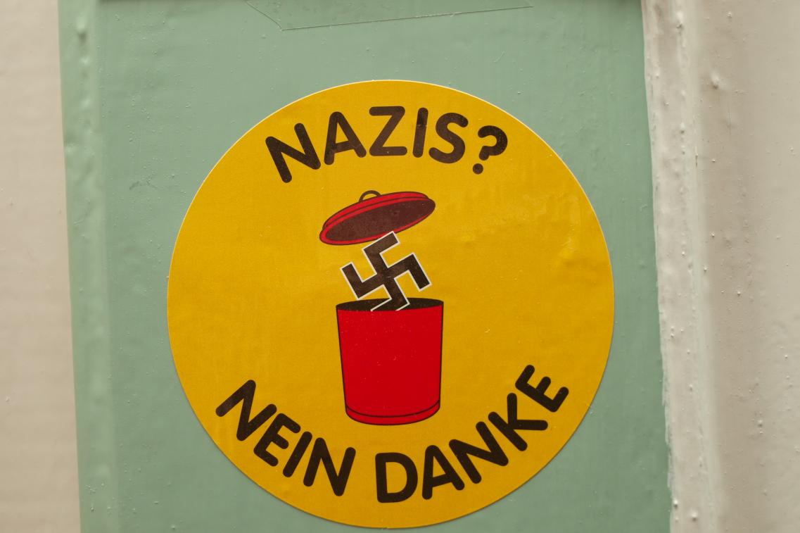 Grüne Nein Danke' Sticker