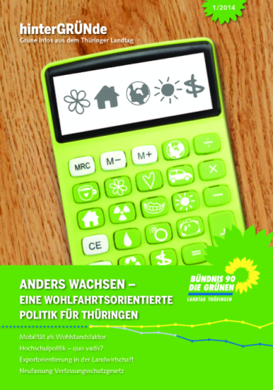 Fraktionszeitung: hinterGRÜNde 1/2014: hinterGRÜNde 1/2014 Thumbnail