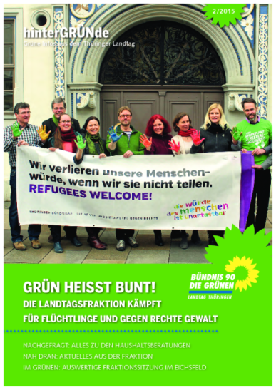 Fraktionszeitung: hinterGRÜNde 2/2015: Fraktionszeitung 2/2015 Thumbnail