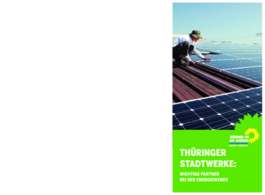 Thüringer Stadtwerke: Wichtige Partner bei der Energiewende: Dokumentation: Thüringer Stadtwerke (2. Auflage) Thumbnail