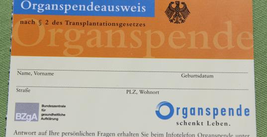 Organspendeausweis