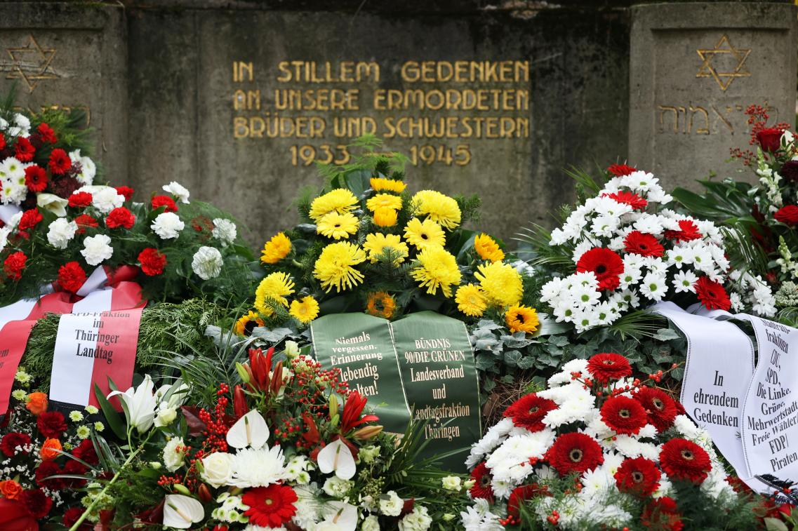 Jüdischer Friedhof. Gedenkveranstaltung am 09.11.2023 Jüdischer Friedhof. Gedenkveranstaltung am 09.11.2023