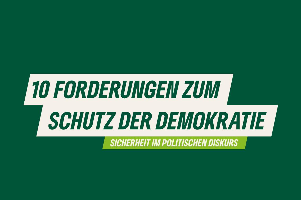 Forderungen zum Schutz der Demokratie