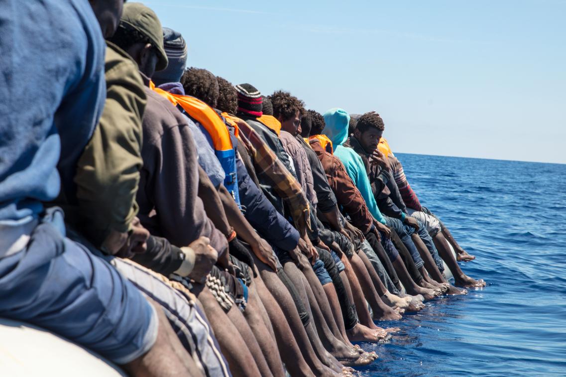 Flucht auf Meer