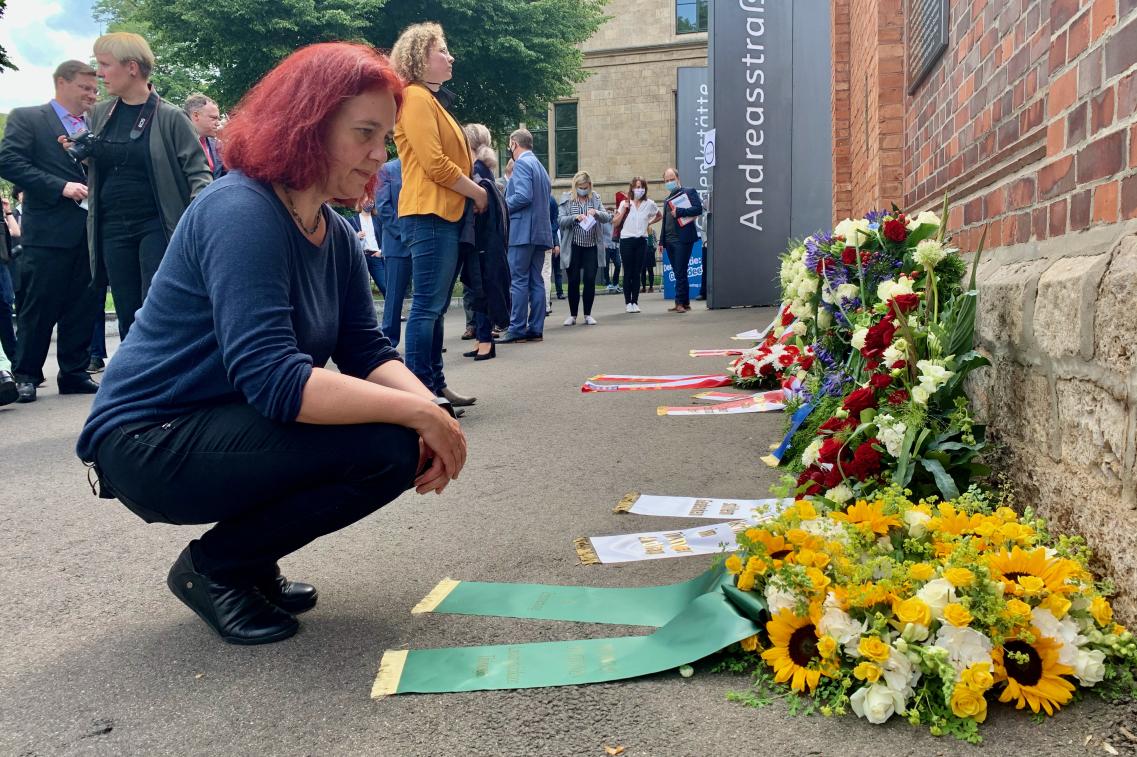 Astrid Rothe-Beinlich Kanzniederlegung Gedenk- und Bildungsstätte Andreasstraße Astrid Rothe-Beinlich Kanzniederlegung Gedenk- und Bildungsstätte Andreasstraße
