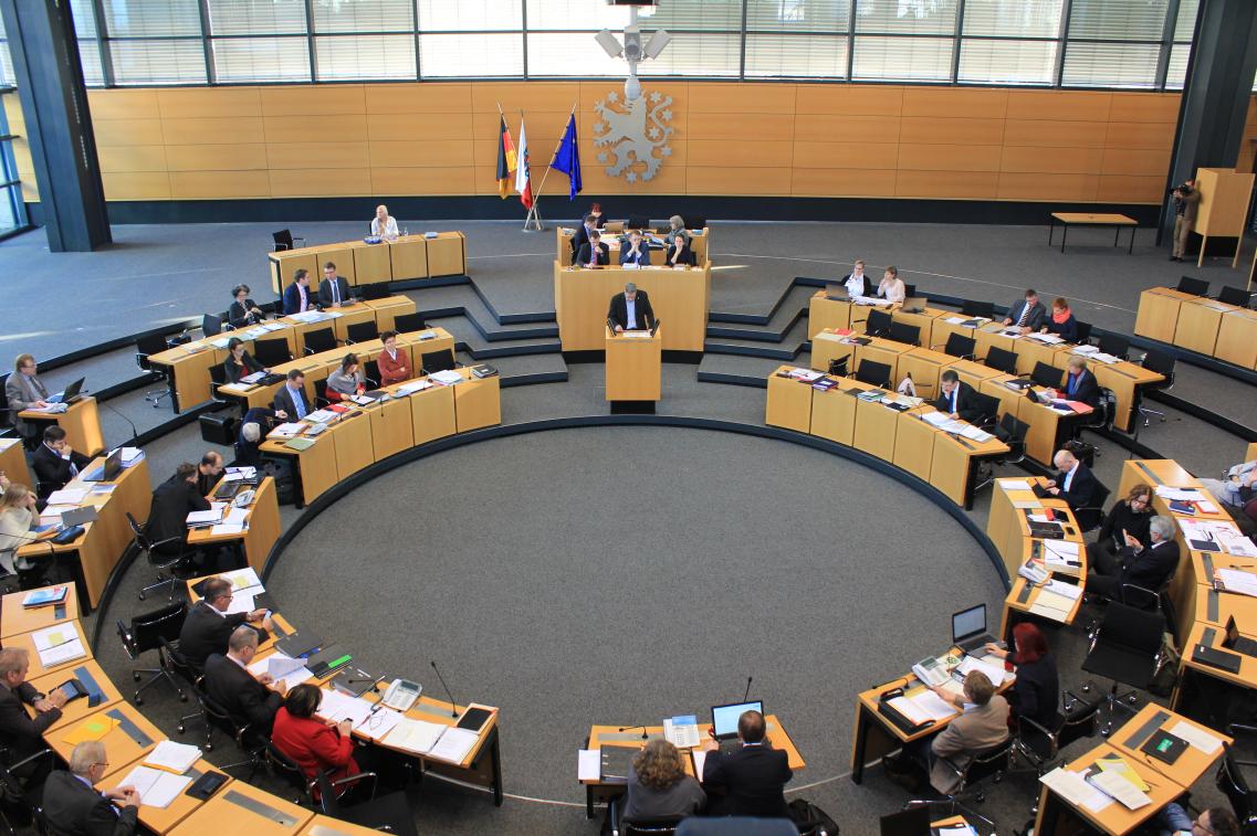Olaf Müller spricht im Plenum
