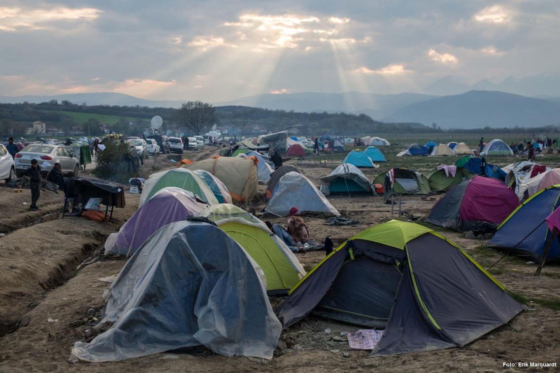 Idomeni - Zelte der Geflüchteten in Griechenland