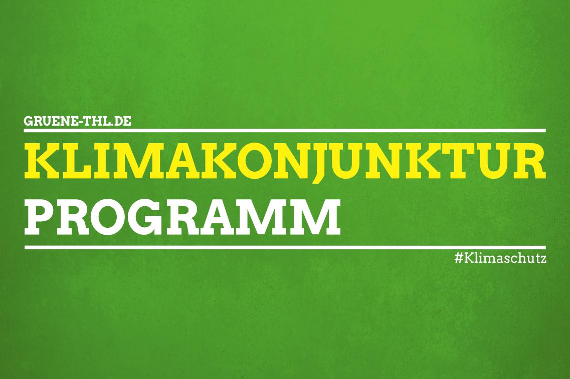 Klimakonjunkturprogramm Klimakonjunkturprogramm