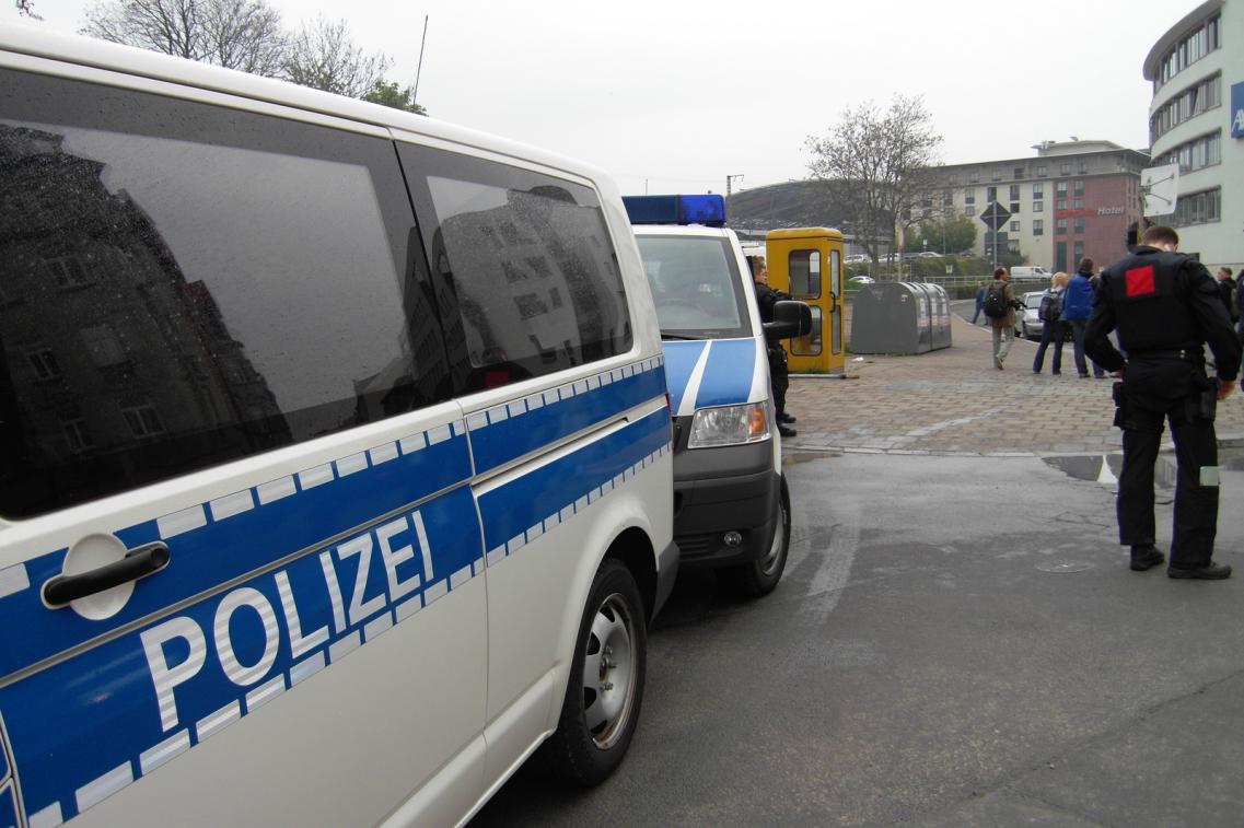 Straße Polizeiwagen
