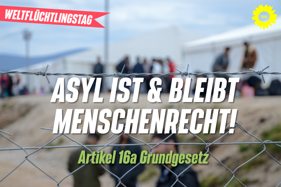 SharePic zum Weltflüchtlingstag 2023 "Asyl ist und bleibt Menschenrecht!"