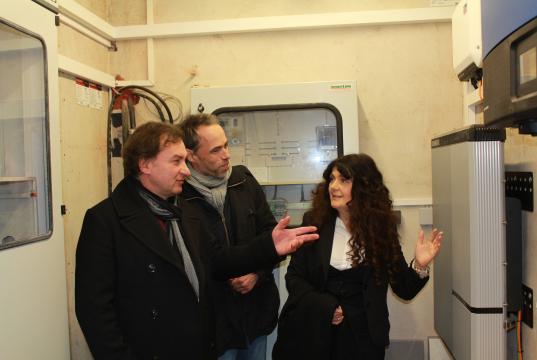 Roberto bei Photovoltaikeröffnung