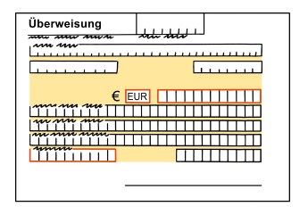 Überweisungsschein 