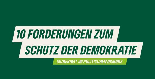 Forderungen zum Schutz der Demokratie