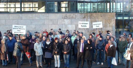 Demo gehörlose Menschen