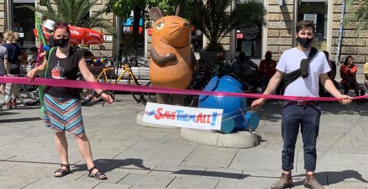 Astrid Rothe-Beinlich mit Max Reschke zur #sogehtsolidarisch-Unteilbar-Demo Astrid Rothe-Beinlich mit Max Reschke zur #sogehtsolidarisch-Unteilbar-Demo