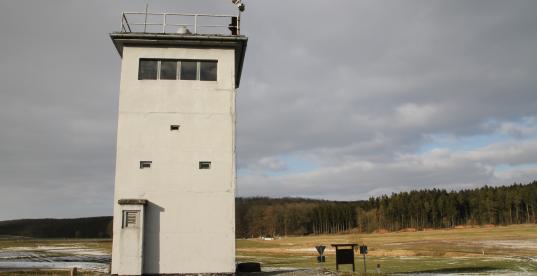 Ein Grenzposten an der einstigen innerdeutschen Grenze