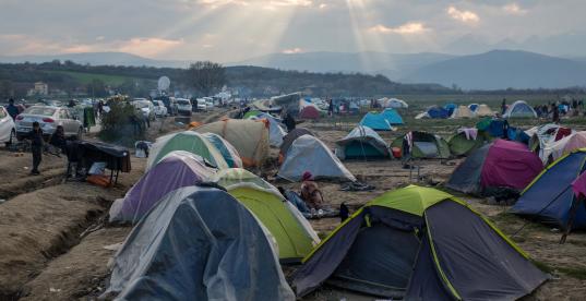 Idomeni - Zelte der Geflüchteten in Griechenland