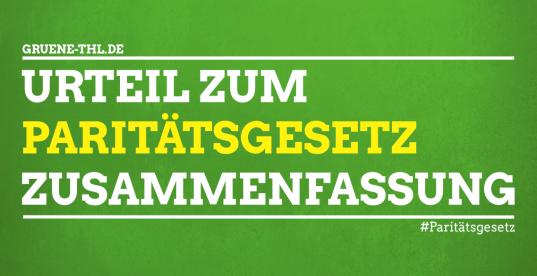 Urteil zum Paritätsgesetz - Zusammenfassung