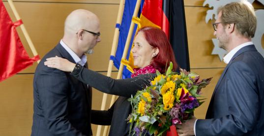Peter Wurschi bei der Vereidigung zum Beauftragten für die Aufarbeitung der SED-Diktatur