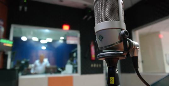 Mikrofon in Studio