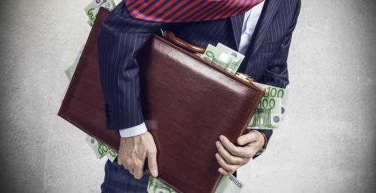 Lobby, Geld, Mann, Koffer