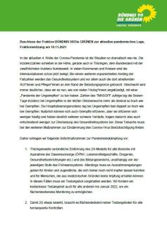 Beschluss zur pandemischen Lage