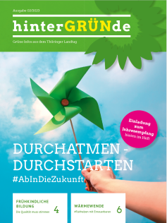 Cover der Mitgliederzeitschrift HinterGRÜNde